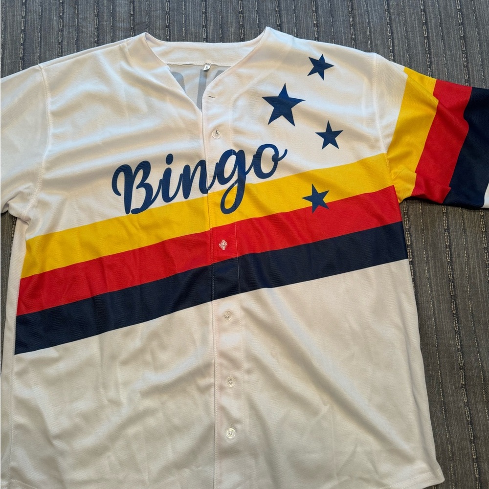 New without tags Bingo Long baseball jersey.